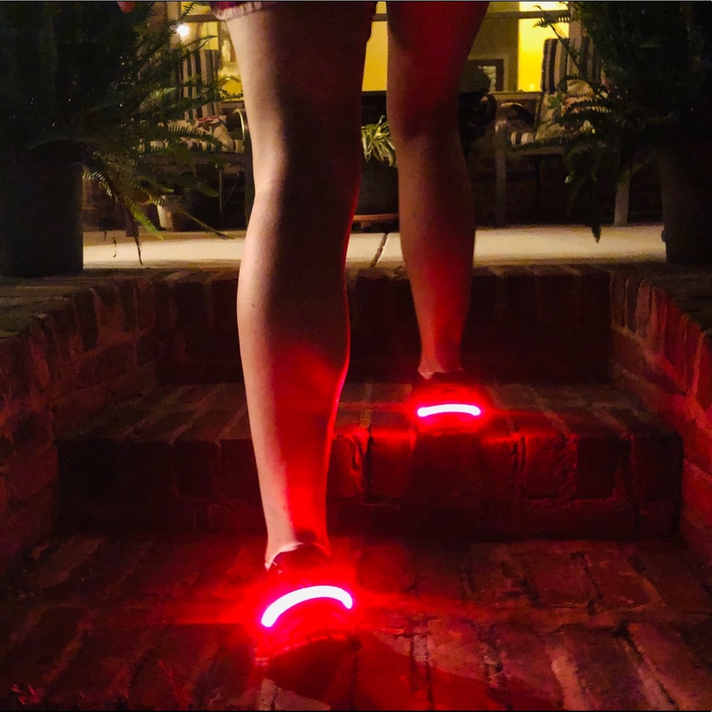 Running lights OS NWOT sneakers LED jogging safety - Picture 2 of 8